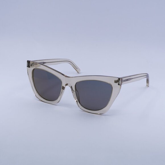🕶️ New Saint Laurent SL214 KATE 023 Sunglasses - Transparent Nude Frame - Picture 1 of 9